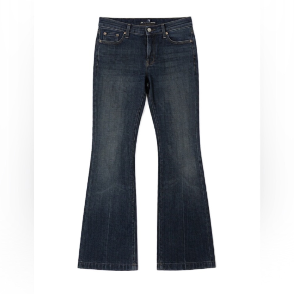 7 For All Mankind Dark Blue Flare Jeans